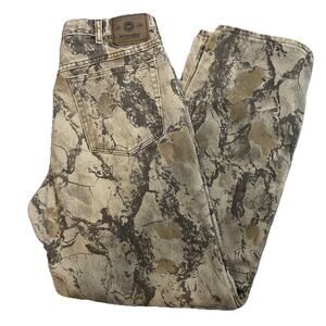 Wrangler Premium Quality Men's Camouflage Authentic Jeans Size 34x32 Rare Color